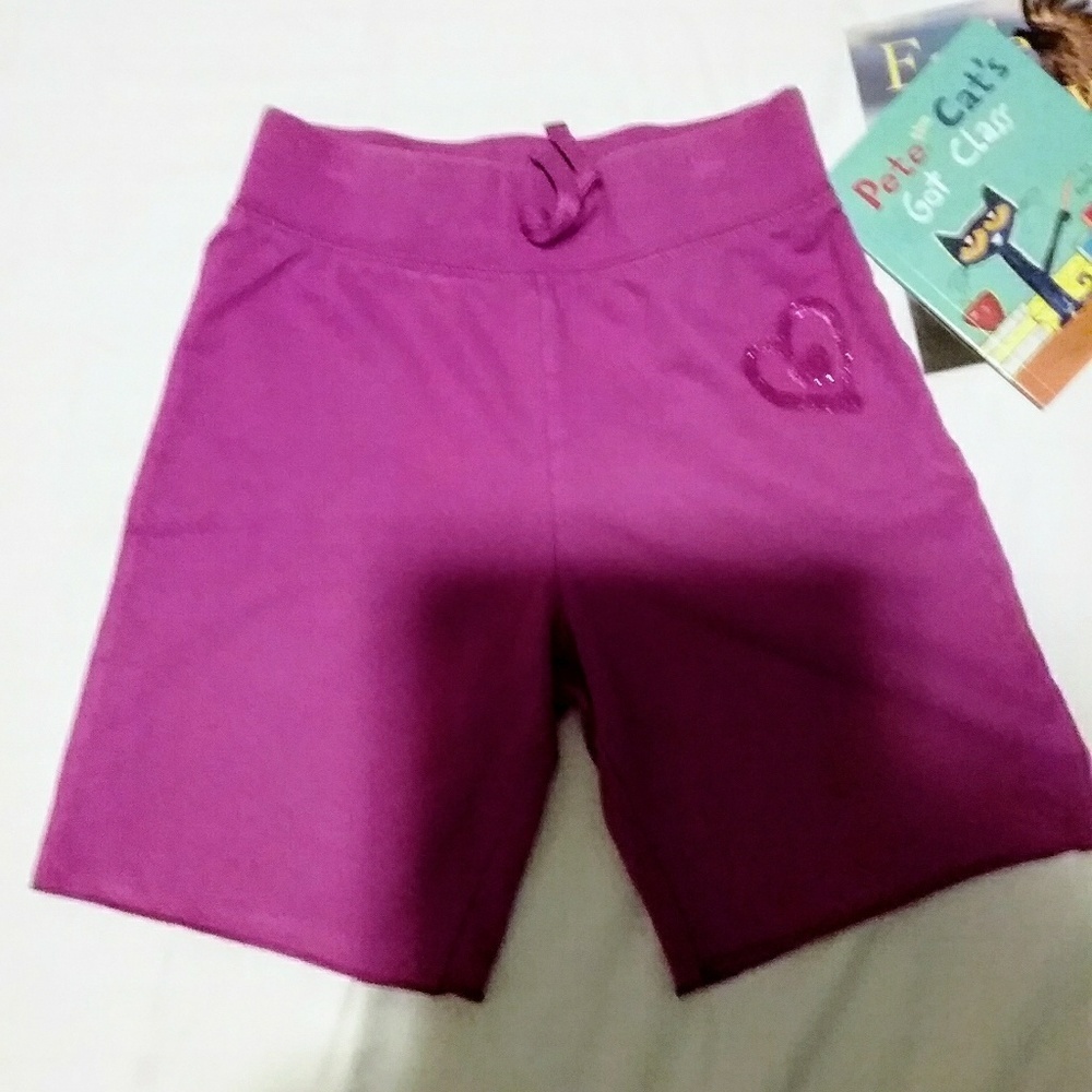 Youth girls purple shorts
